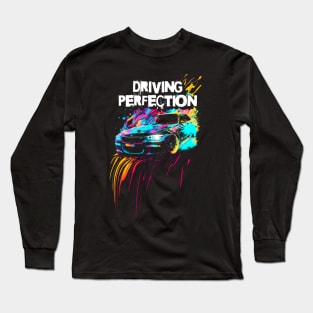 Driving Performance. BMW car trippy vibe. Long Sleeve T-Shirt